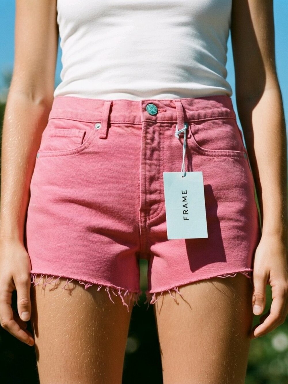 Frame Denim Cutoff Shorts Size 25 Hot Pink NWT